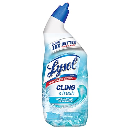 Lysol Cling & fresh Ocean Fresh Scent Toilet Bowl Cleaner 24 oz Gel 1920098397